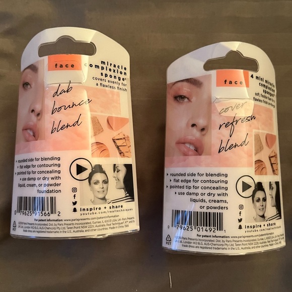 7 Brand New Eco Tools & Real Techniques Sponges & Blenders - Picture 3 of 3